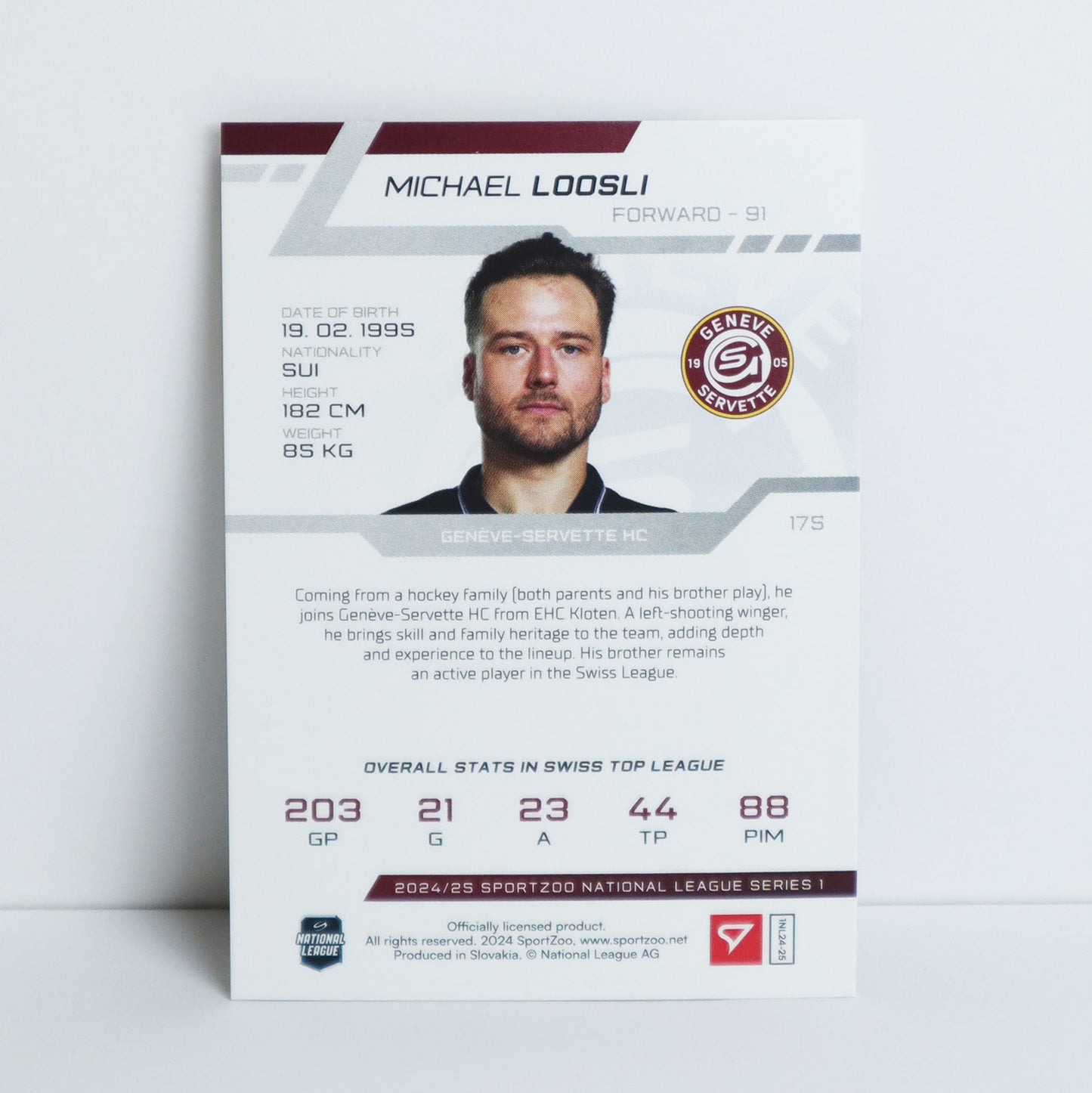 175 - GSHC - MICHAEL LOOSLI - BASE SET