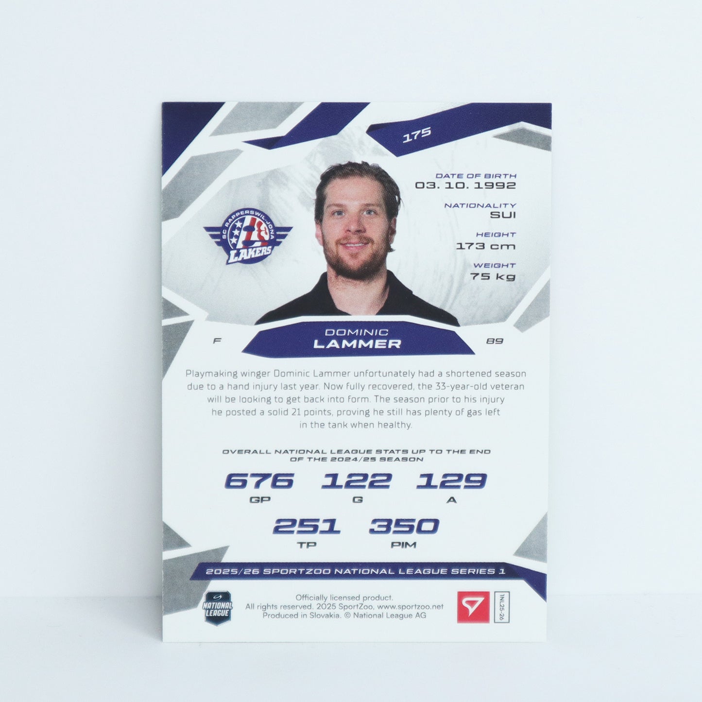 175 - SCRJ - DOMINIC LAMMER - BASE GREEN - 18/30