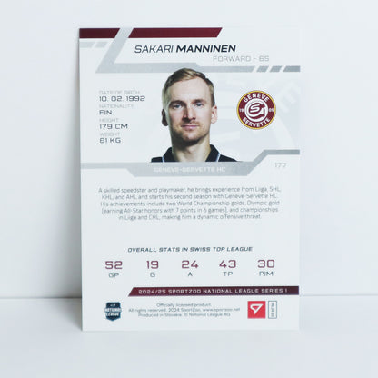 177 - GSHC - SAKARI MANNINEN - BASE BLACK - 1/1