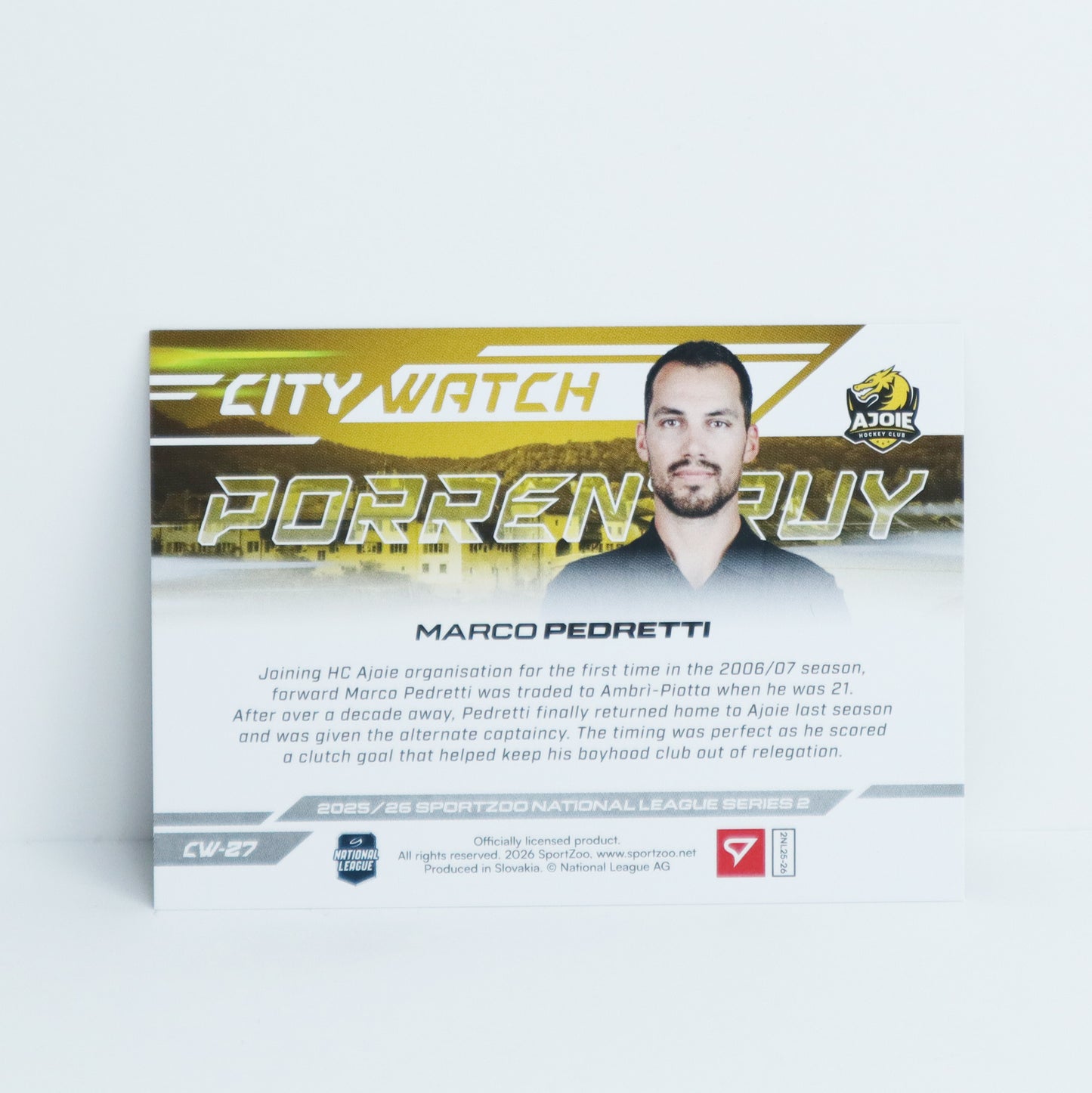 CW-27 - HCA - MARCO PEDRETTI - CITY WATCH COPPER - 22/95