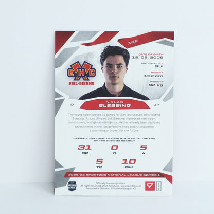 182 - EHCB - NIKLAS BLESSING - BASE RED - 16/20