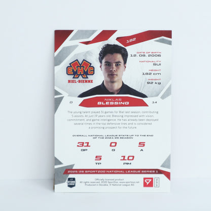 182 - EHCB - NIKLAS BLESSING - BASE RED - 17/20