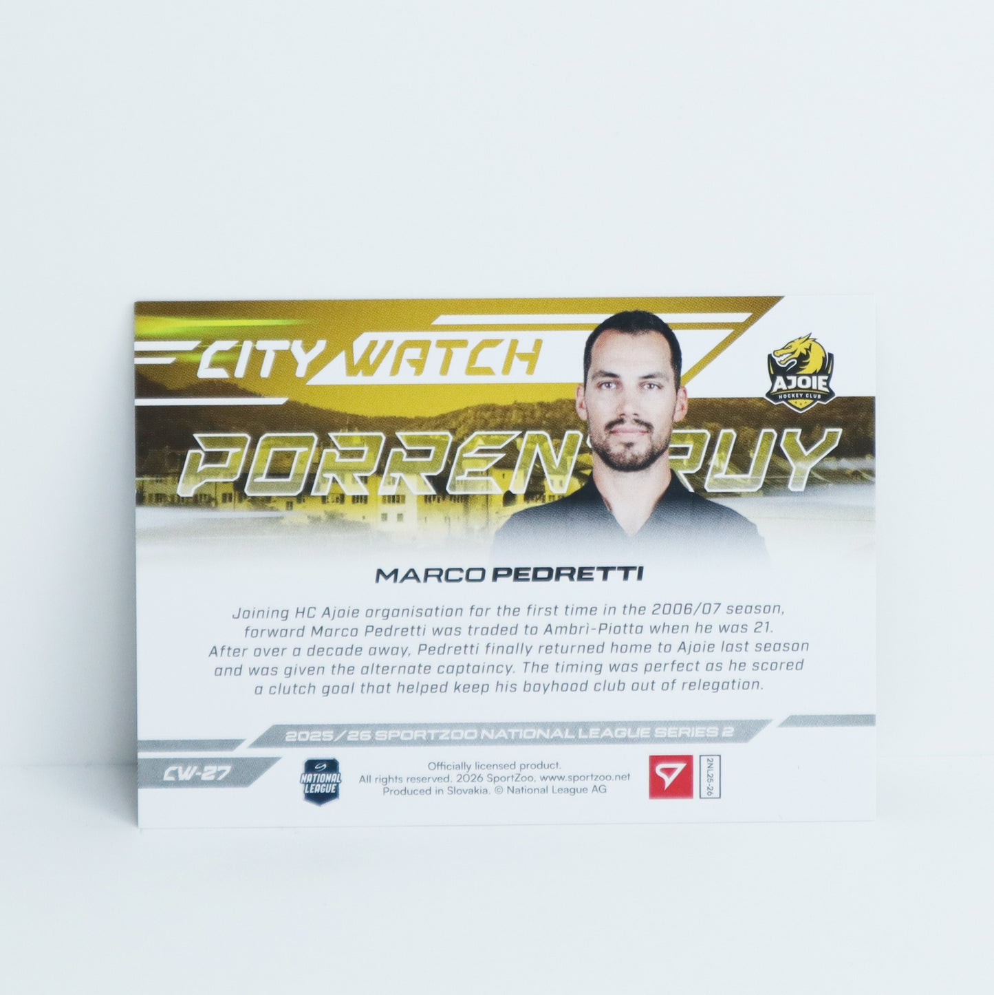 CW-27 - HCA - MARCO PEDRETTI - CITY WATCH COPPER - 74/95