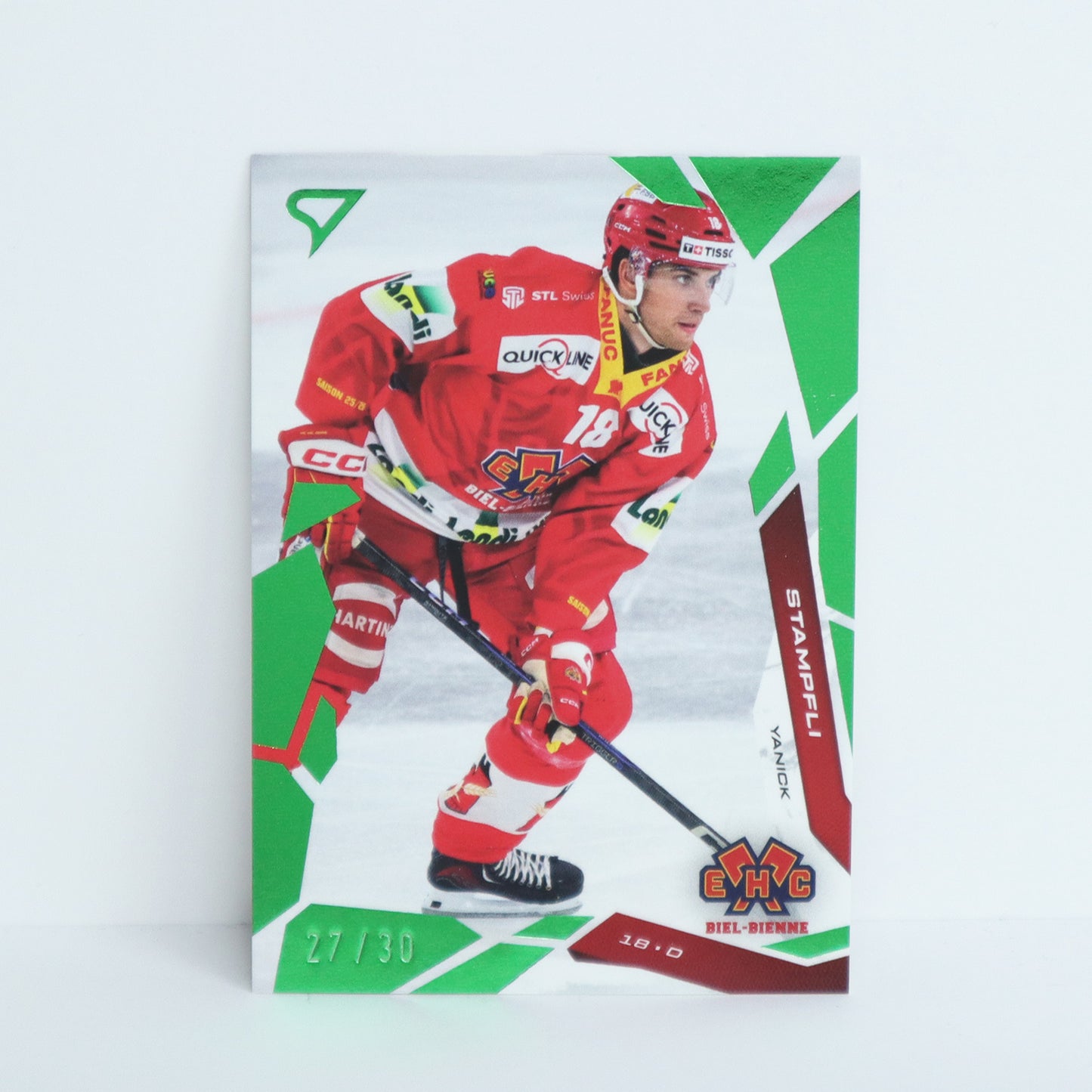 187 - EHCB - YANICK STAMPFLI - BASE GREEN - 27/30