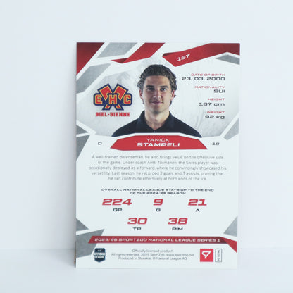 187 - EHCB - YANICK STAMPFLI - BASE RED - 04/20