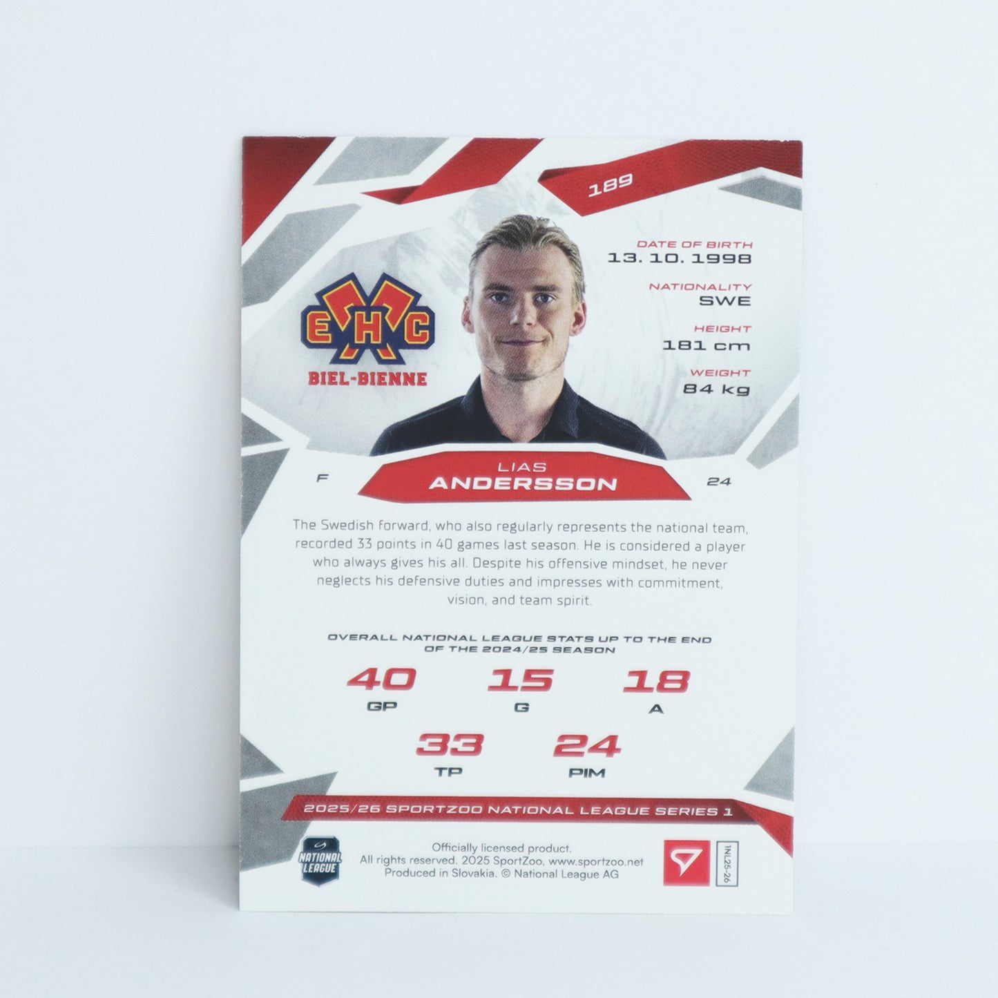 189 - EHCB - LIAS ANDERSSON - BASE BLUE