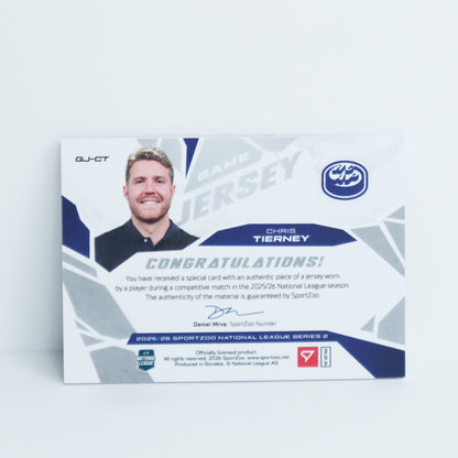 GJ-CT - HCAP - CHRIS TIERNEY - GAME JERSEY SILVER - 58/85