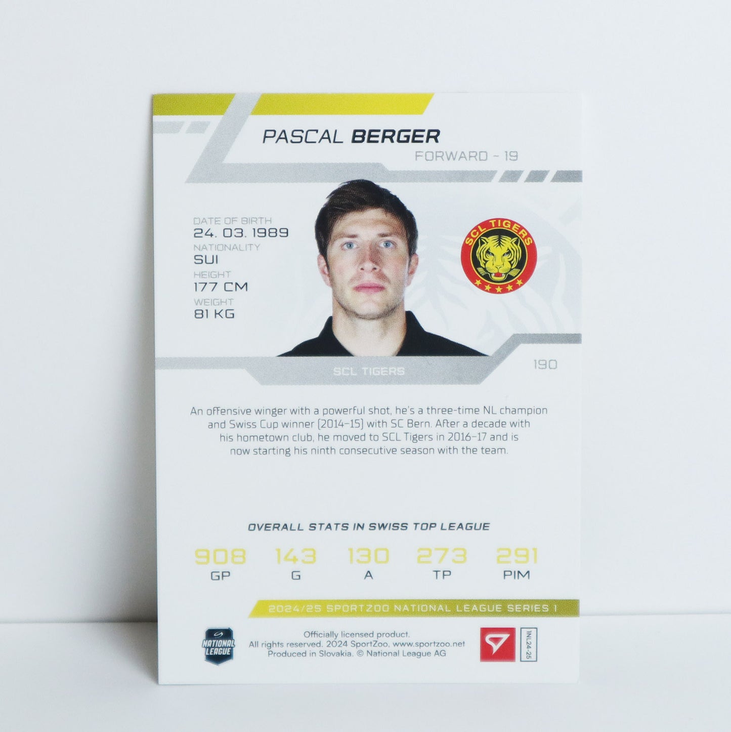 190 - SCL - PASCAL BERGER - BASE GREEN