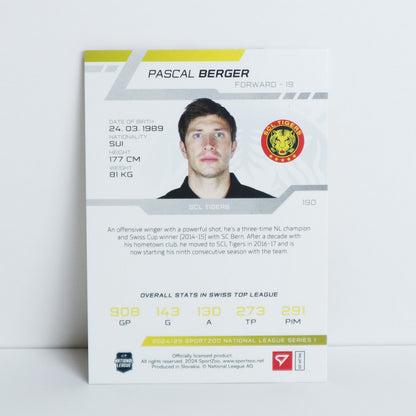 190 - SCL - PASCAL BERGER - BASE RED - 13/20