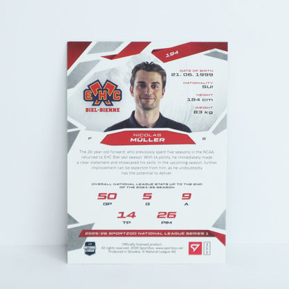 194 - EHCB - NICOLAS MULLER - BASE GREEN - 03/30