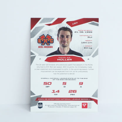 194 - EHCB - NICOLAS MULLER - BASE RED - 02/20