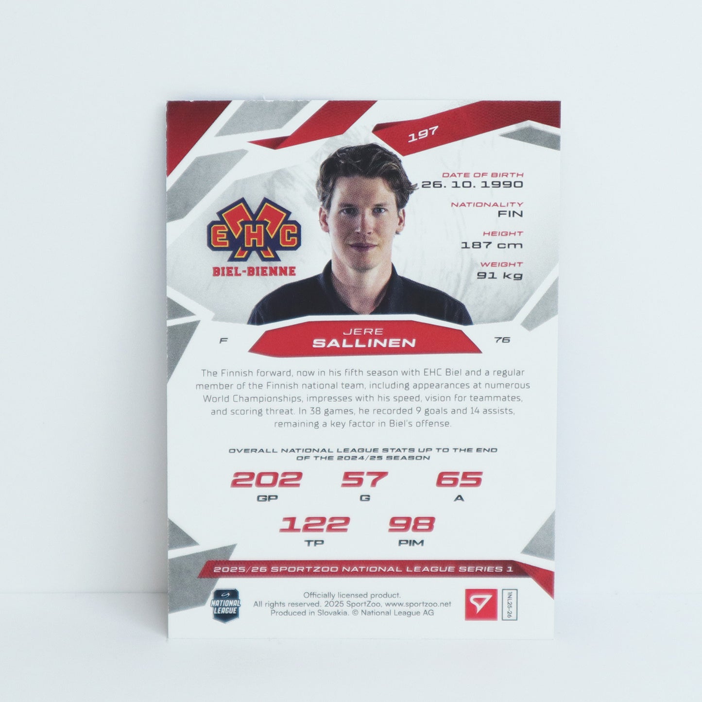 197 - EHCB - JERE SALLINEN - BASE BLUE
