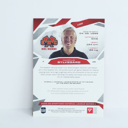 198 - EHCB - MARCUS SYLVEGARD - BASE RED - 18/20