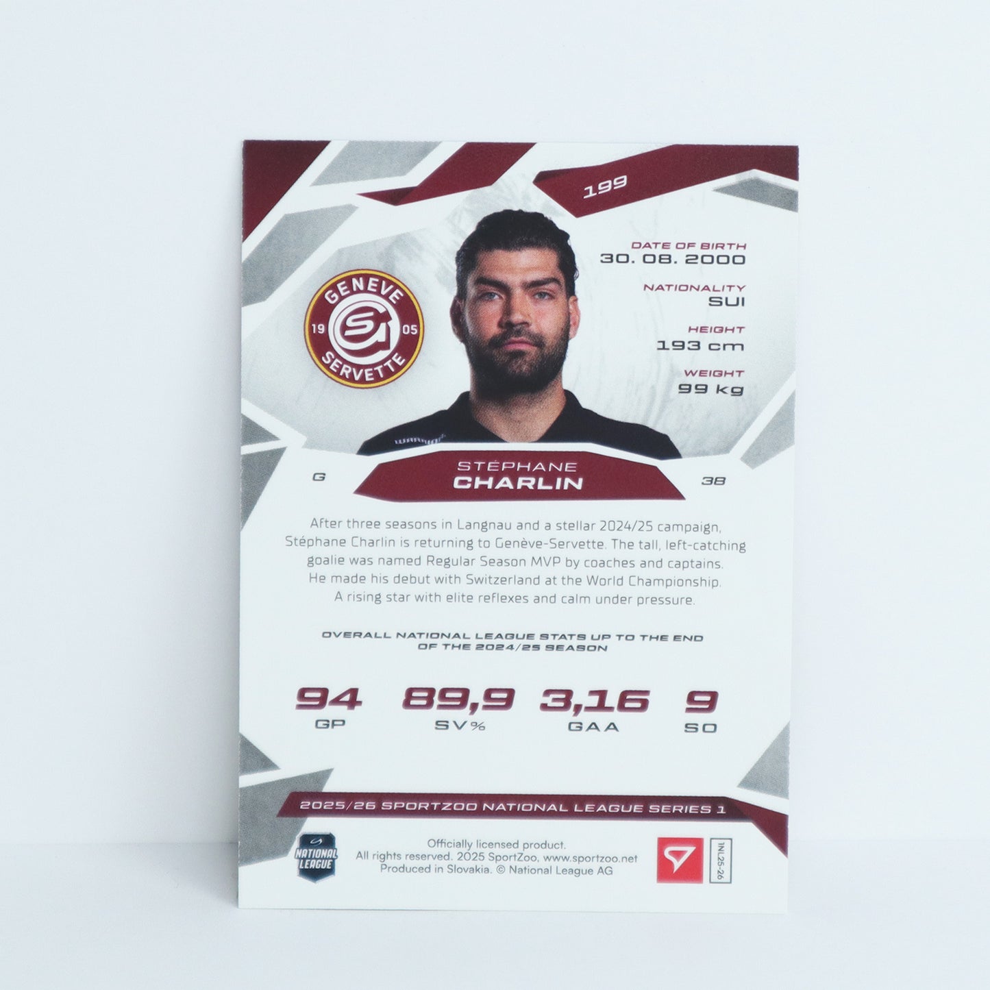 199 - GSHC - STEPHANE CHARLIN - BASE BLUE