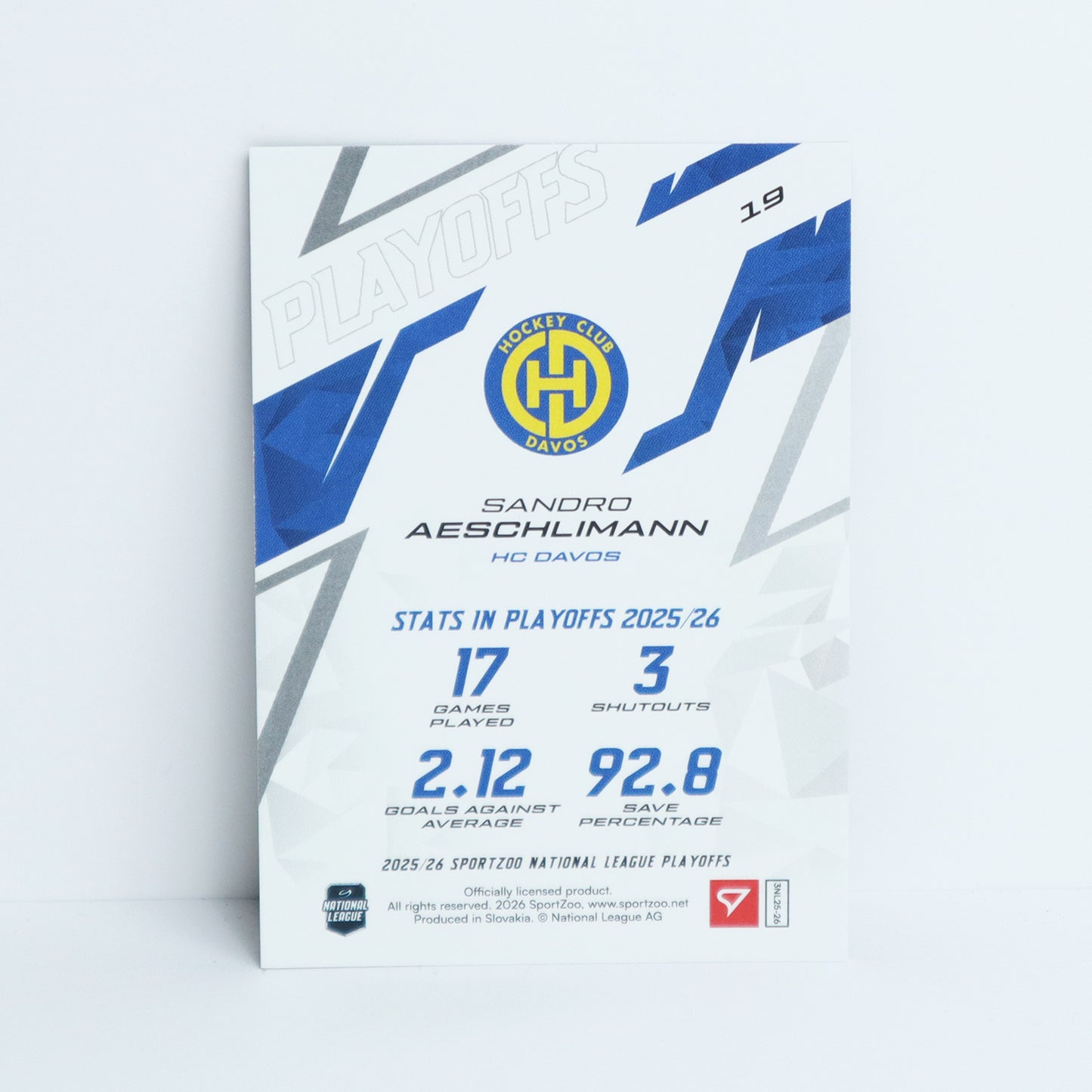 19 - HCD - SANDRO AESCHLIMANN - BASE RED - 17/30