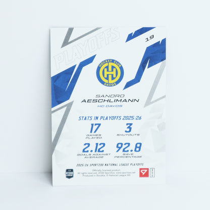 19 - HCD - SANDRO AESCHLIMANN - BASE BLUE - 57/60