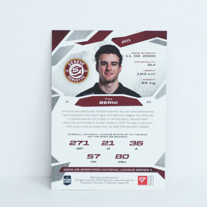 201 - GSHC - TIM BERNI - BASE RED - 16/20