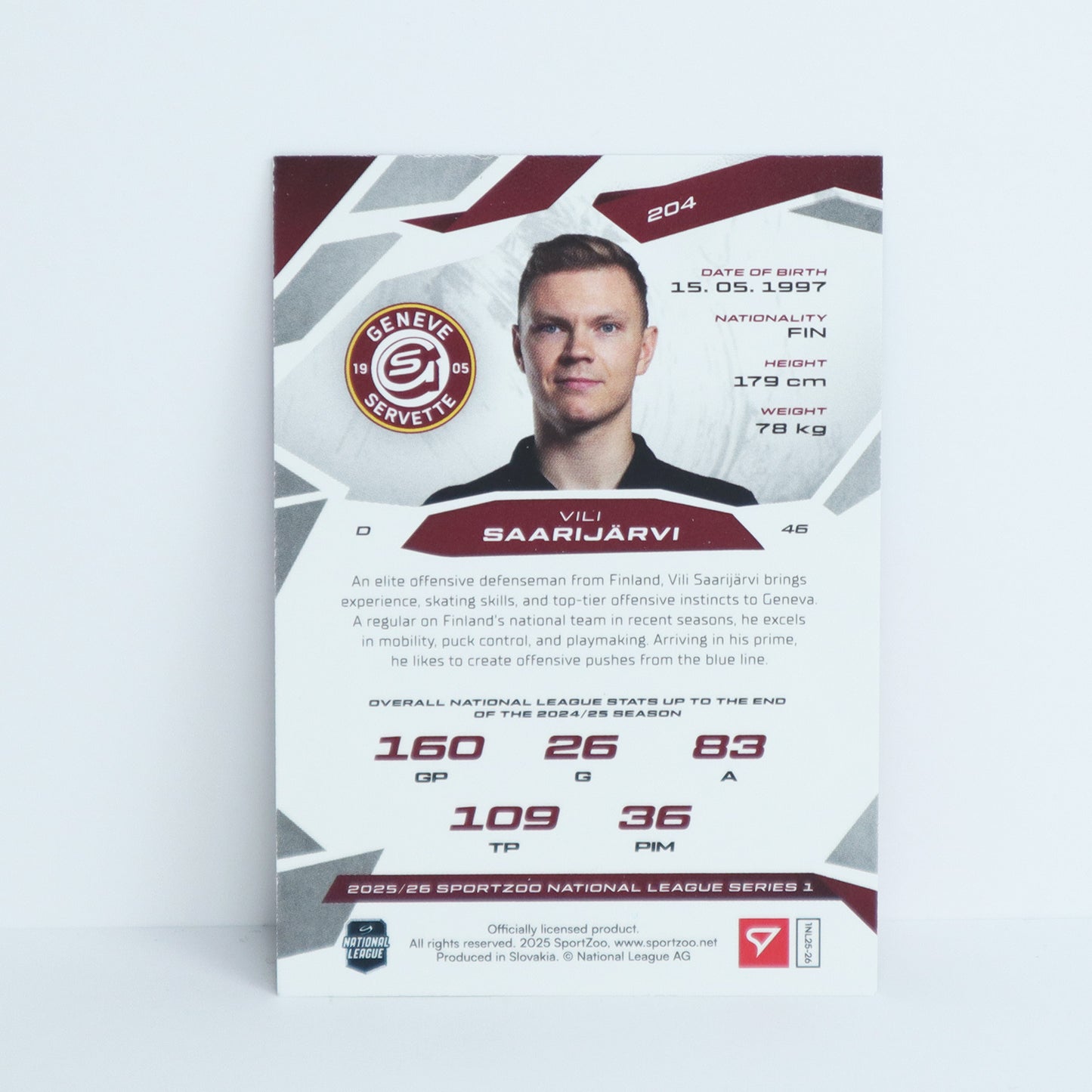 204 - GSHC - VILI SAARIJARVI - BASE PINK