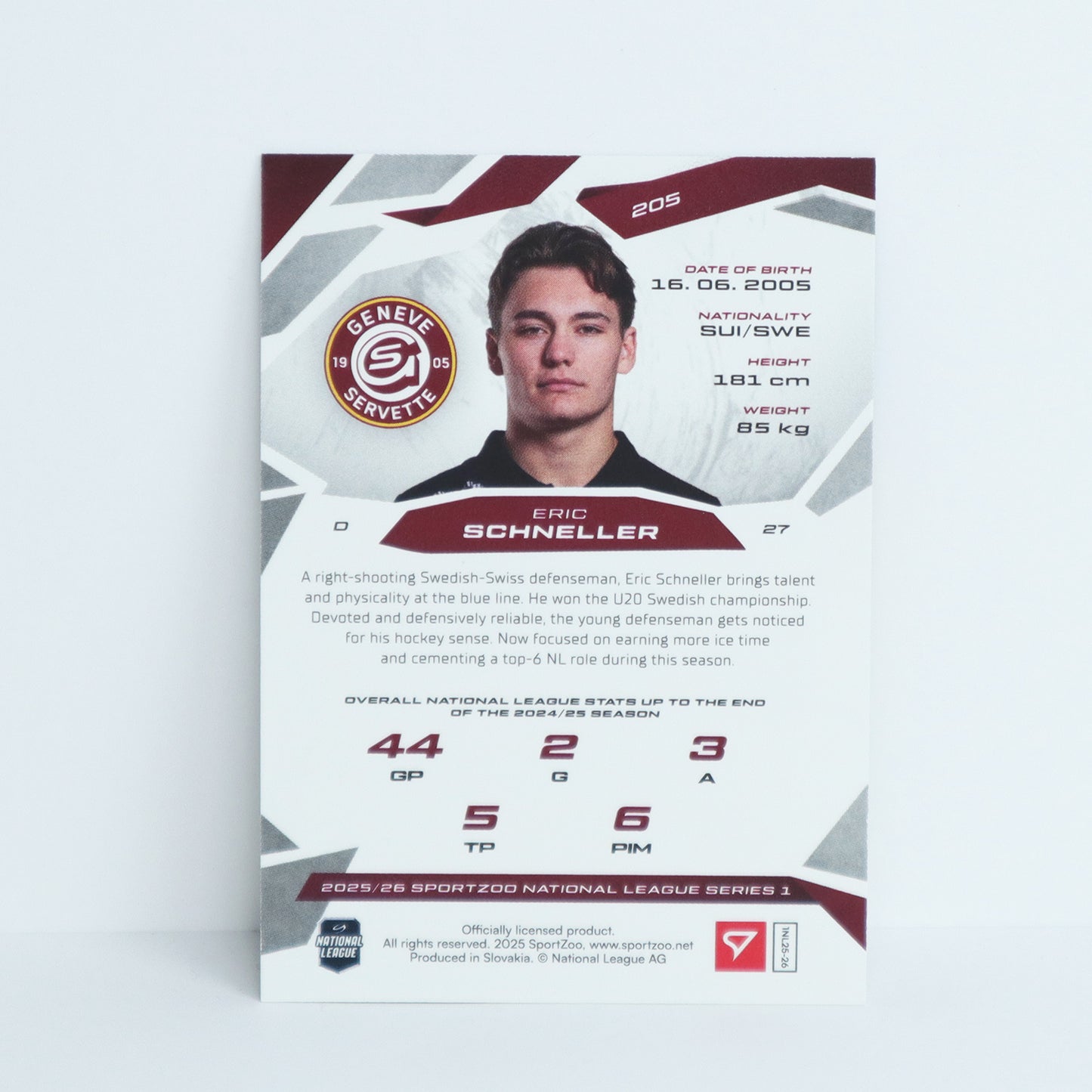 205 - GSHC - ERIC SCHNELLER - BASE BLUE