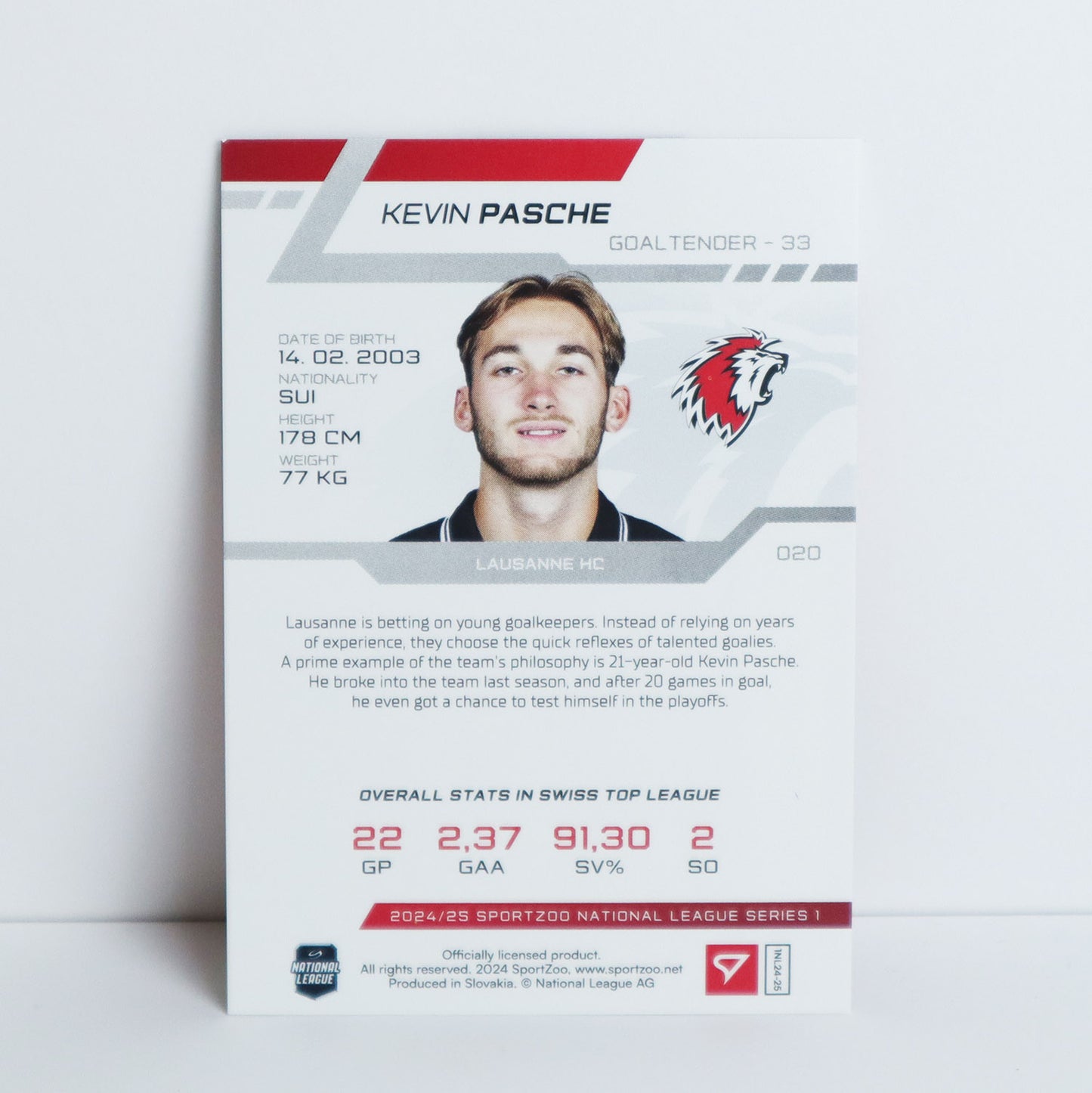 020 - LHC - KEVIN PASCHE - BASE RED - 04/20