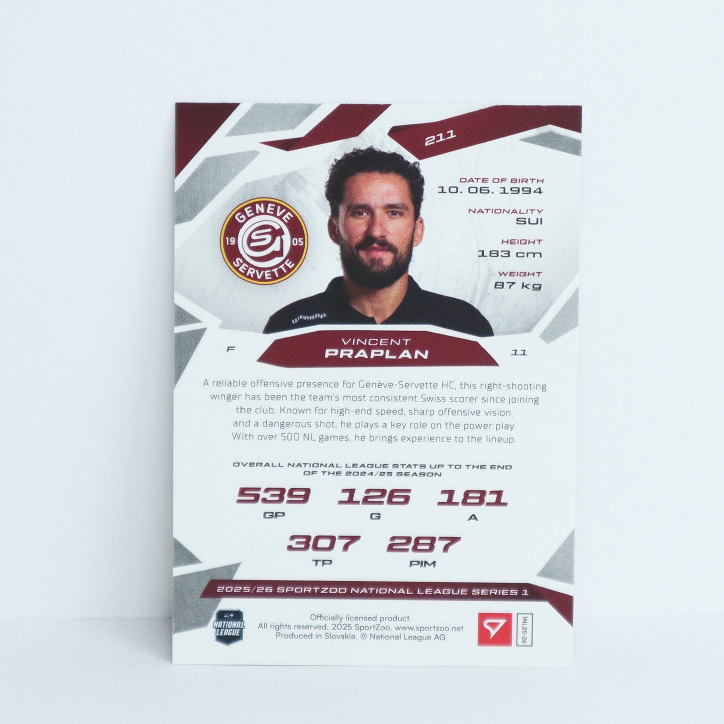 211 - GSHC - VINCENT PRAPLAN - BASE SET