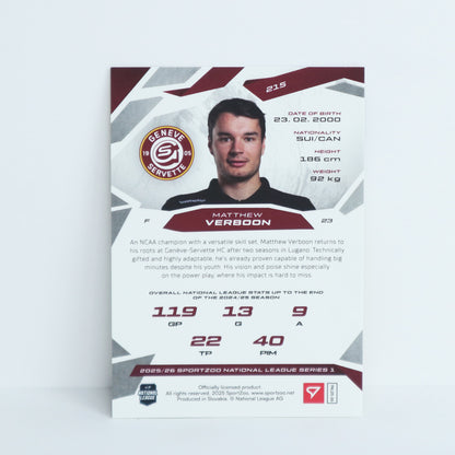 215 - GSHC - MATTHEW VERBOON - BASE GOLD - 04/10