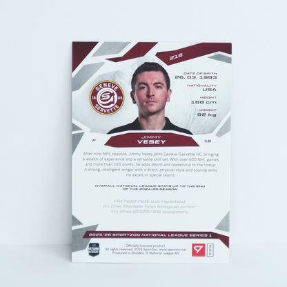 216 - GSHC - JIMMY VESEY - BASE RED - 05/20