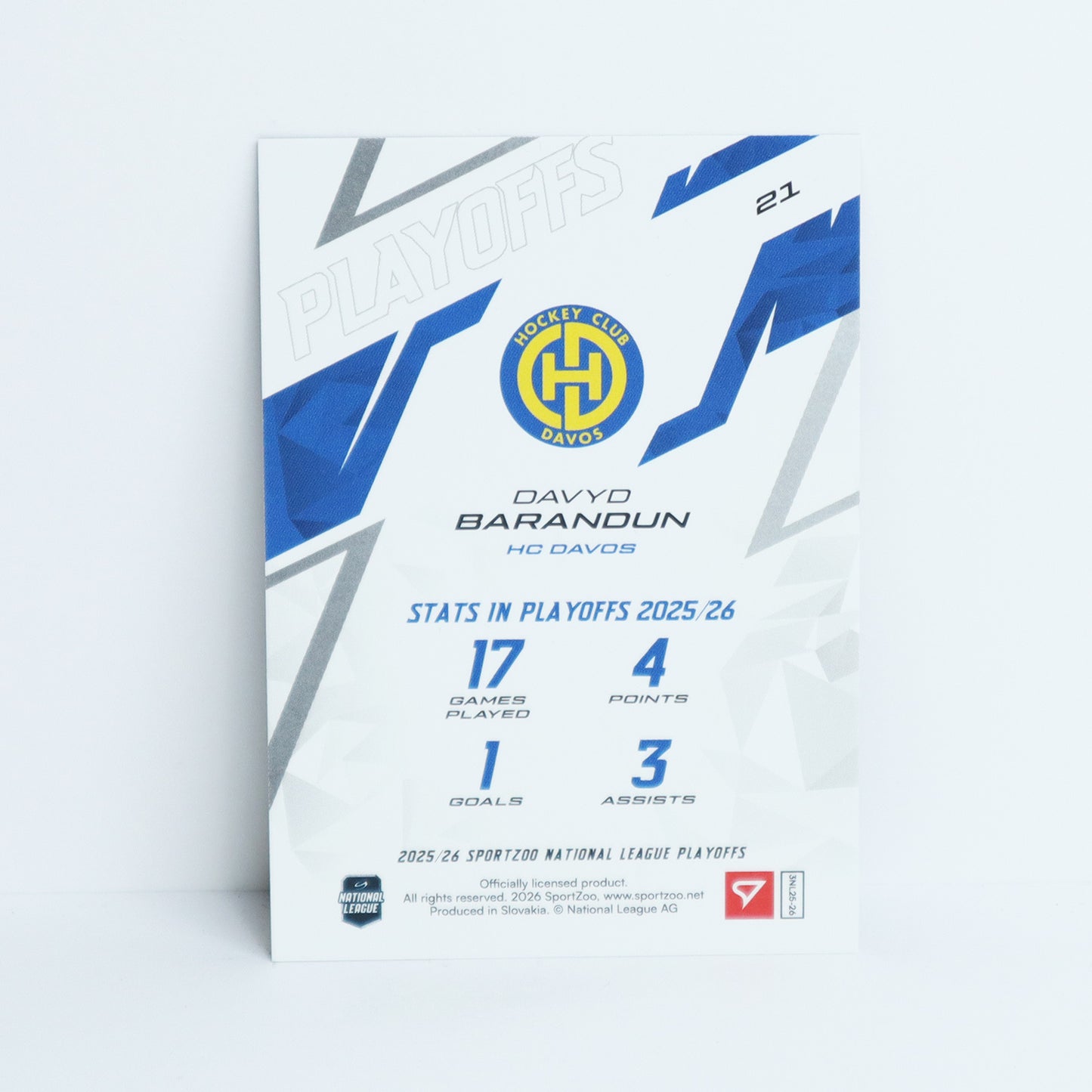 21 - HCD - DAVYD BARANDUN - BASE BLUE - 50/60