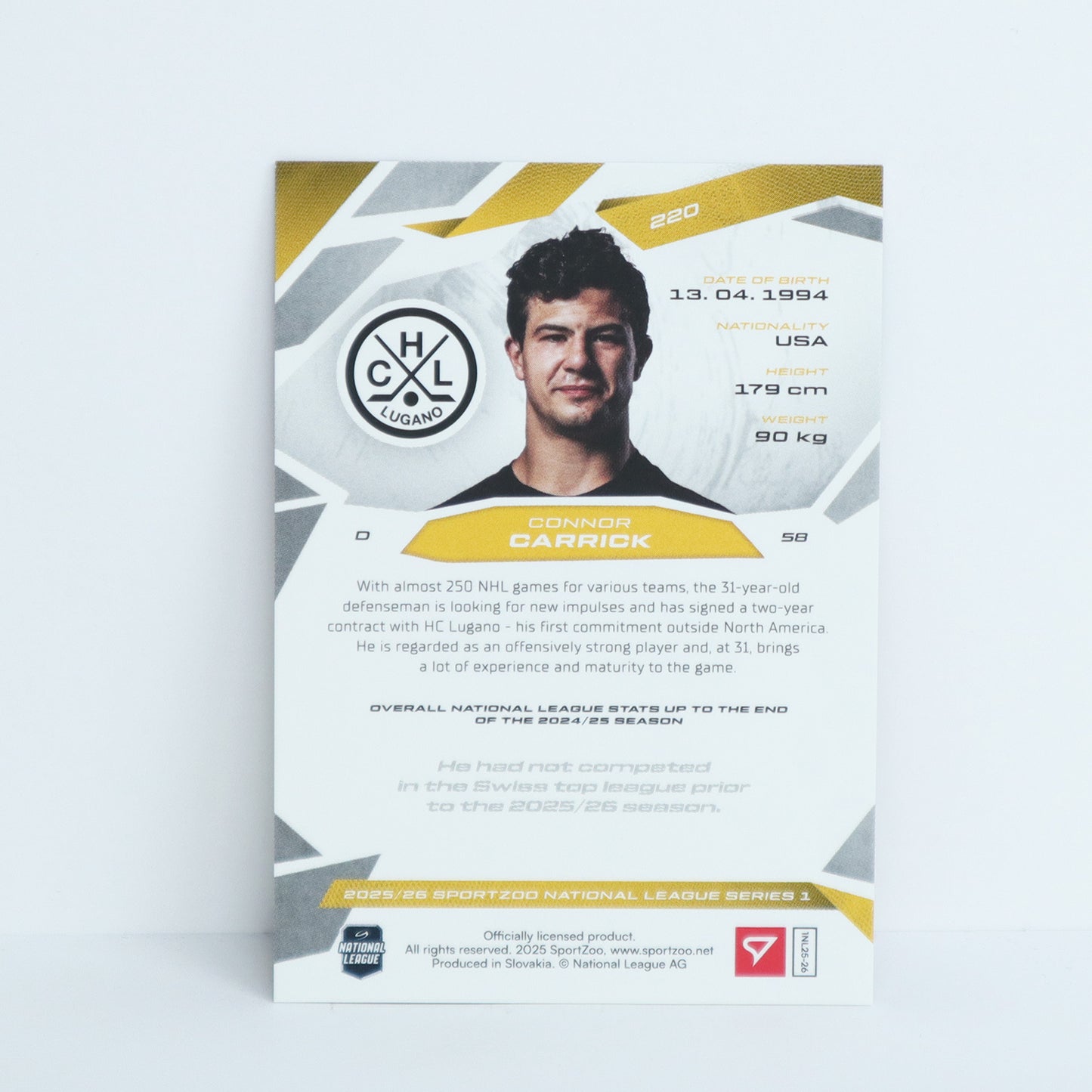 220 - HCL - CONNOR CARRICK - BASE RED - 10/20