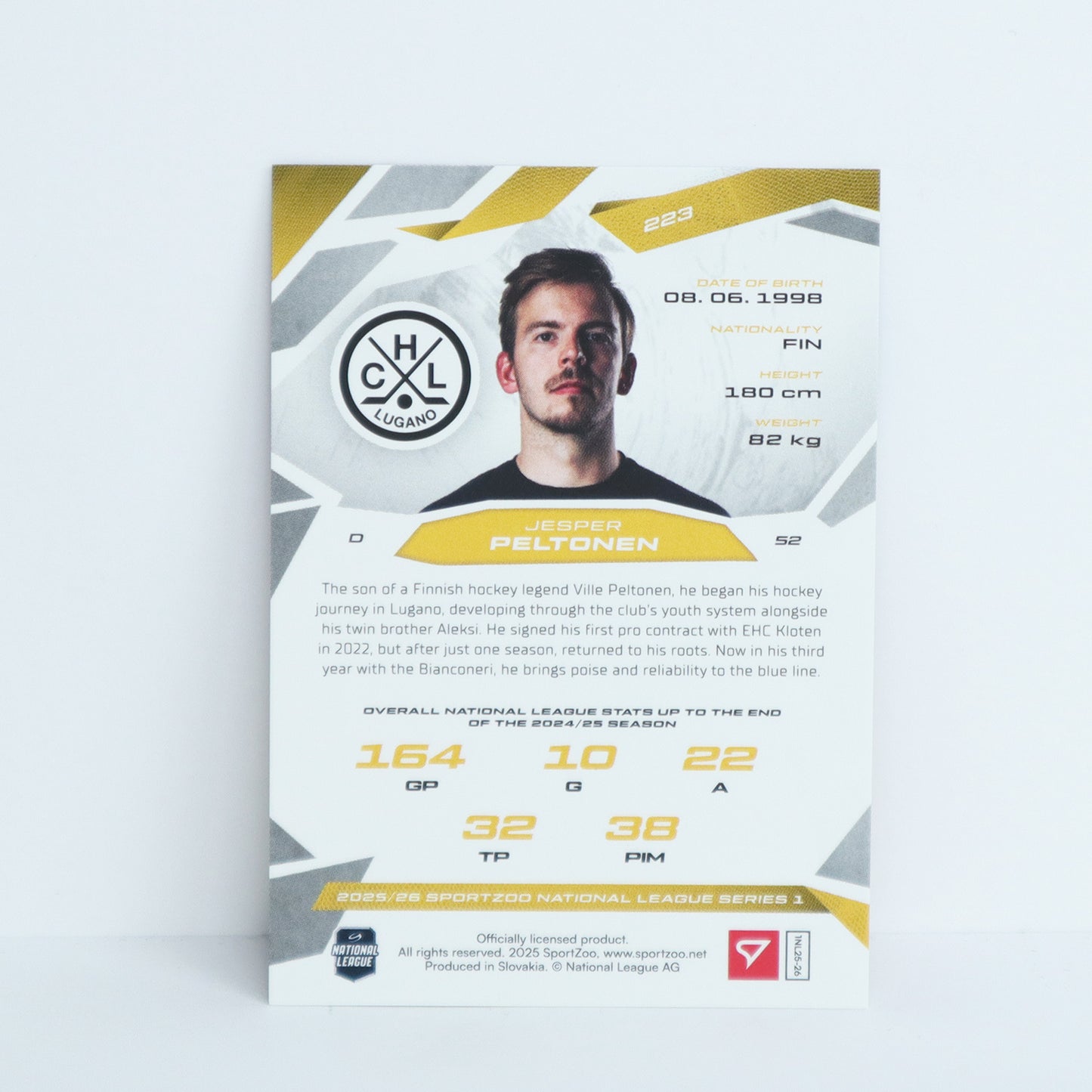 223 - HCL - JESPER PELTONEN - BASE RED - 01/20