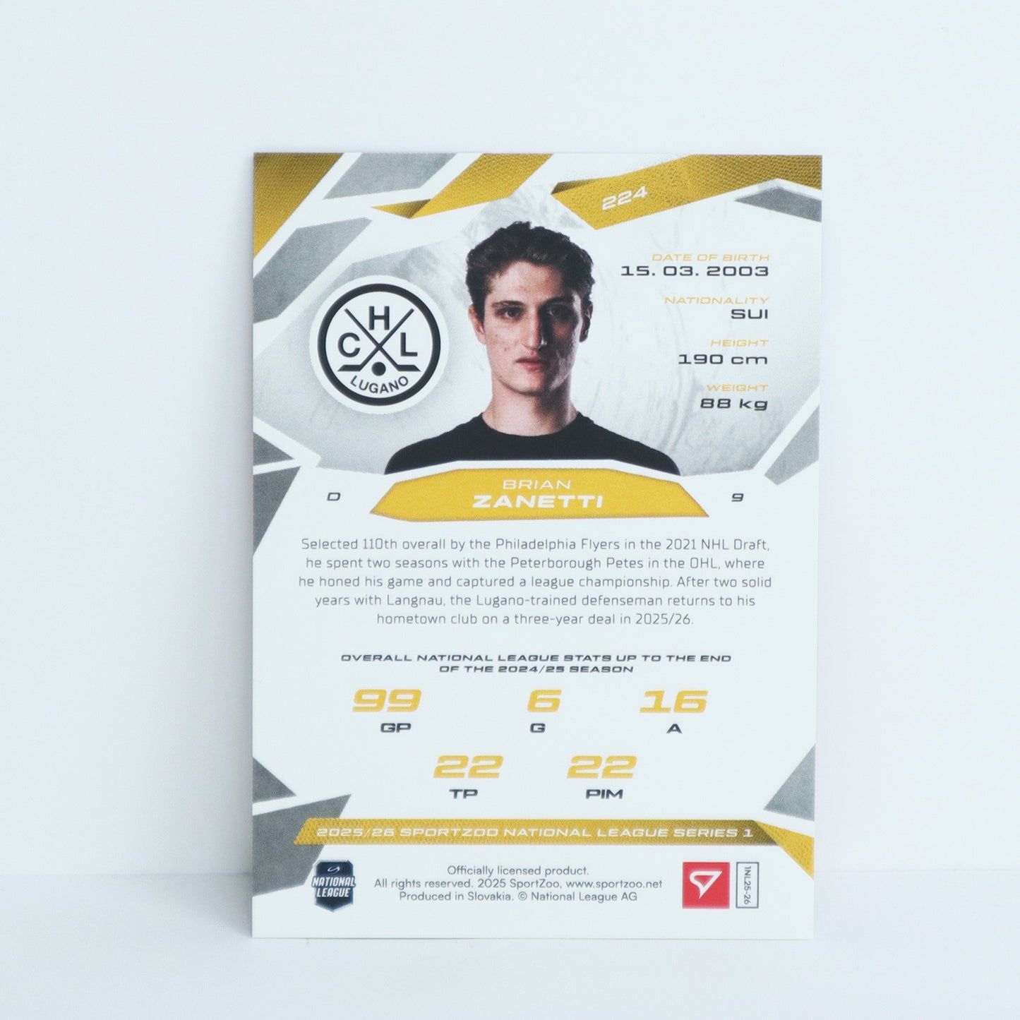 224 - HCL - BRIAN ZANETTI - BASE RED - 14/20