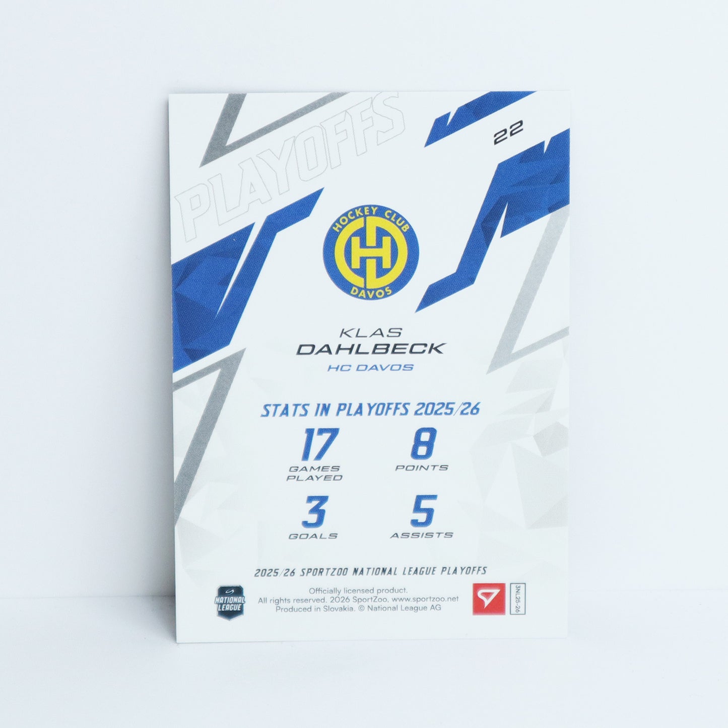 22 - HCD - KLAS DAHLBECK - BASE RED - 06/30