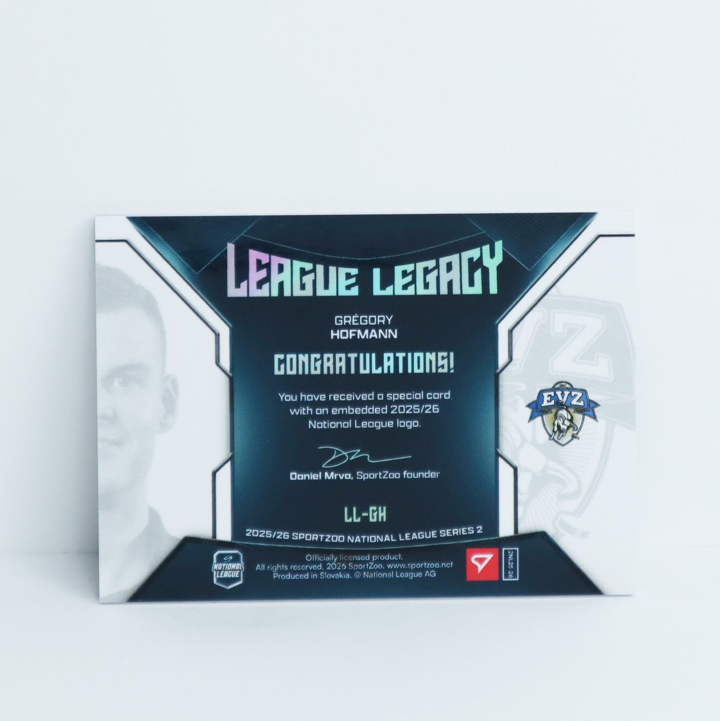 LL-GH - EVZ - GREGORY HOFMANN - LEAGUE LEGACY SILVER - 02/20