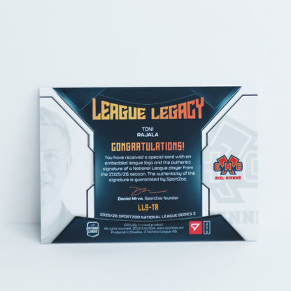 LLS-TR - EHCB - TONI RAJALA - LEAGUE LEGACY GOLD AUTO - 6/9