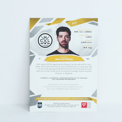 231 - HCL - ZACH SANFORD - BASE GOLD - 04/10