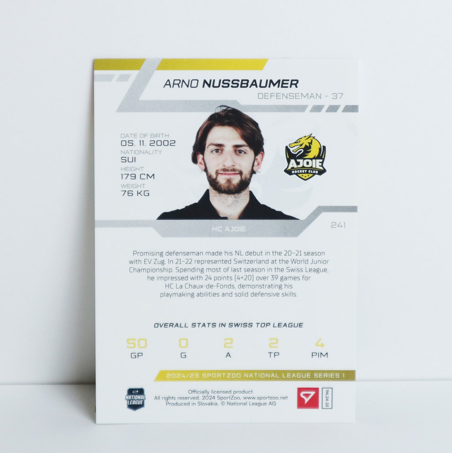 241 - HCA - ARNO NUSSBAUMER - BASE GREEN