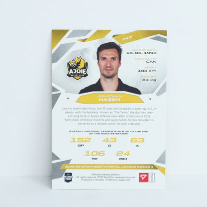 246 - HCA - JONATHAN HAZEN - BASE GOLD - 07/10