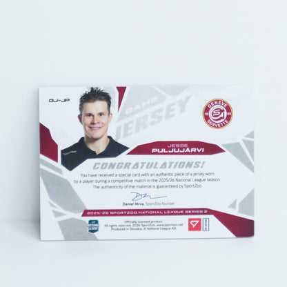 GJ-JP - GSHC - JESSE PULJUJARVI - GAME JERSEY SILVER - 57/85