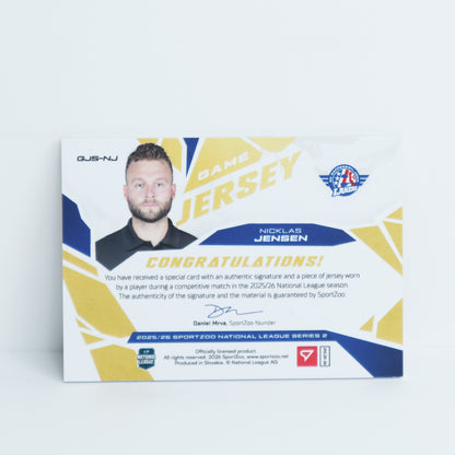 GJS-NJ - SCRJ - NICKLAS JENSEN - GAME JERSEY GOLD AUTO - 03/30
