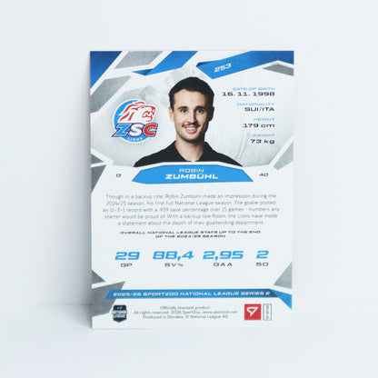 253 - ZSC - ROBIN ZUMBUHL - BASE RED - 01/20