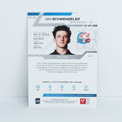 254 - ZSC - J. SCHWENDELER - BASE BLUE - 16/30