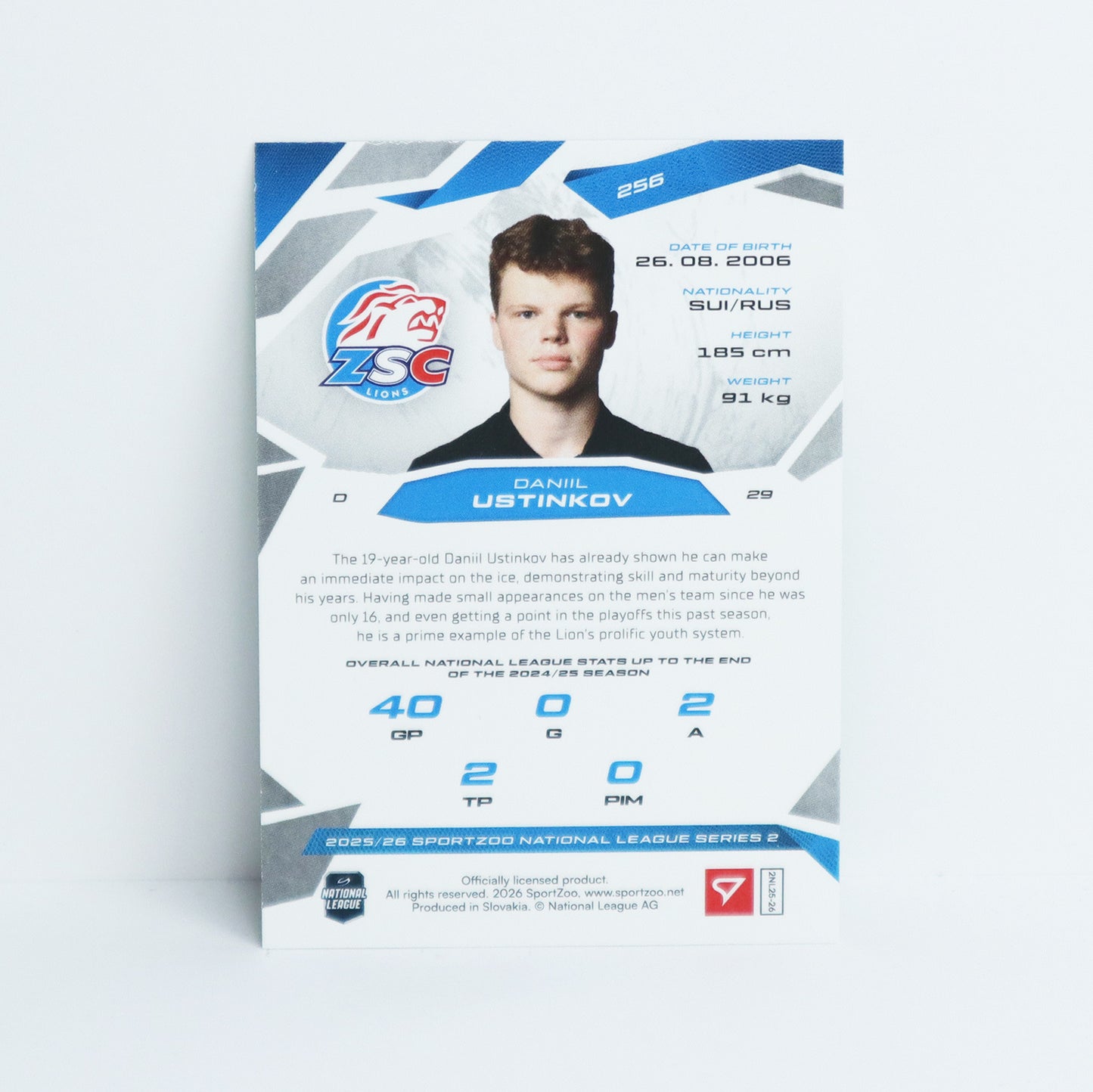 256 - ZSC - DANIIL USTINKOV - BASE GREEN - 19/30