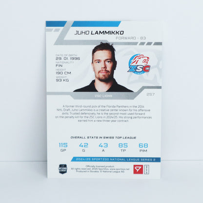 257 - ZSC - JUHO LAMMIKKO - BASE RED - 09/20