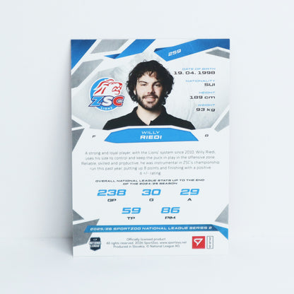 259 - ZSC - WILLY RIEDI - BASE RED - 17/20