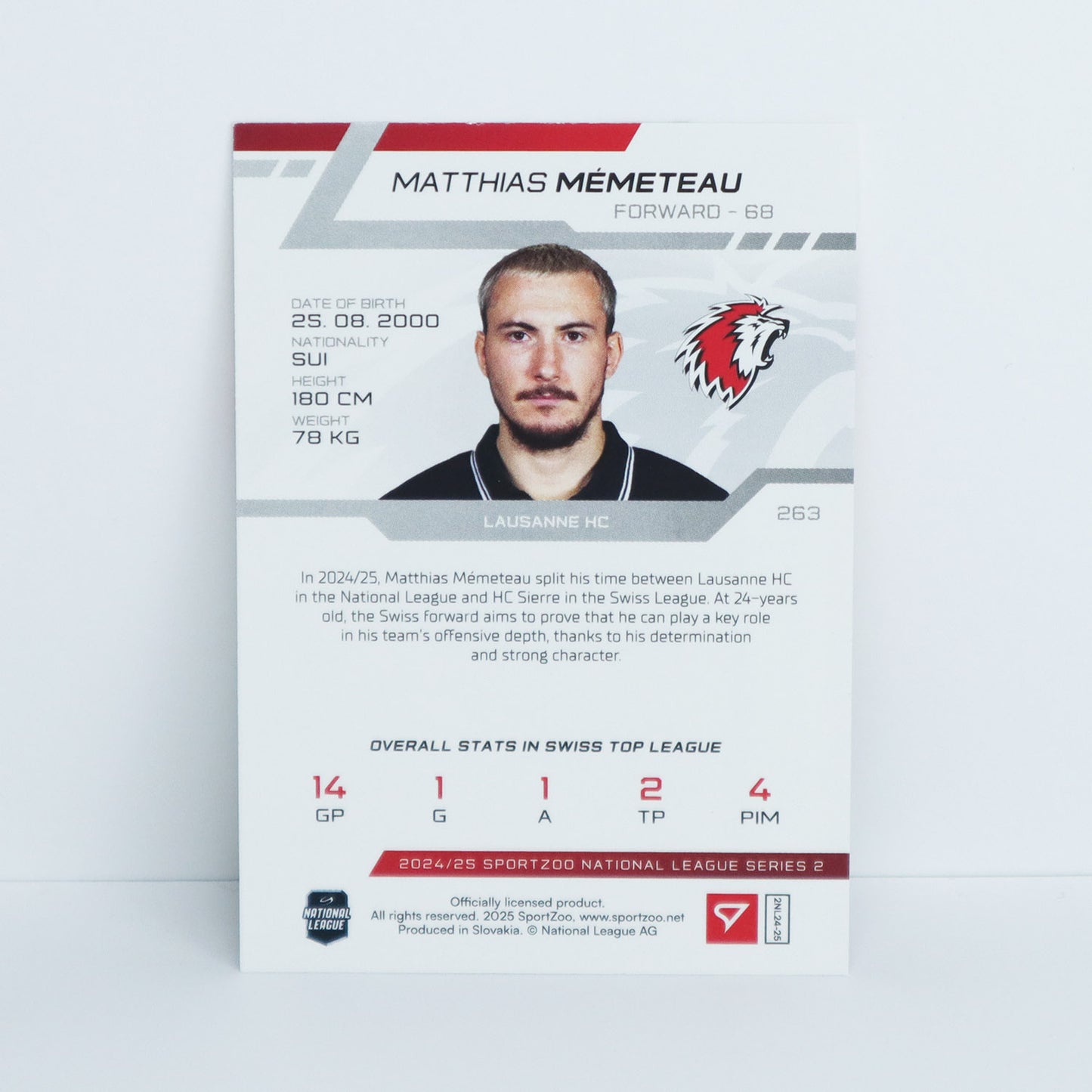 263 - LHC - M. MEMETEAU - BASE GREEN