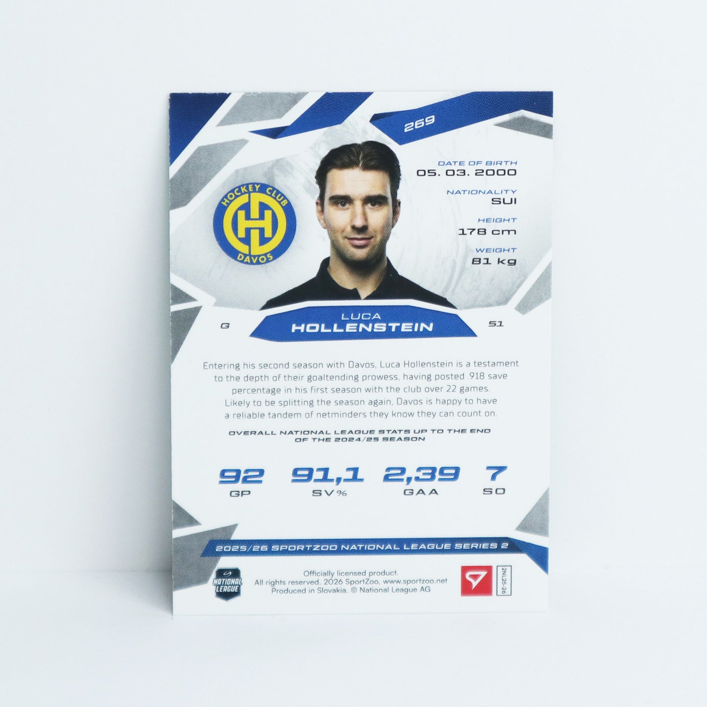 269 - HCD - LUCA HOLLENSTEIN - BASE GREEN - 04/30