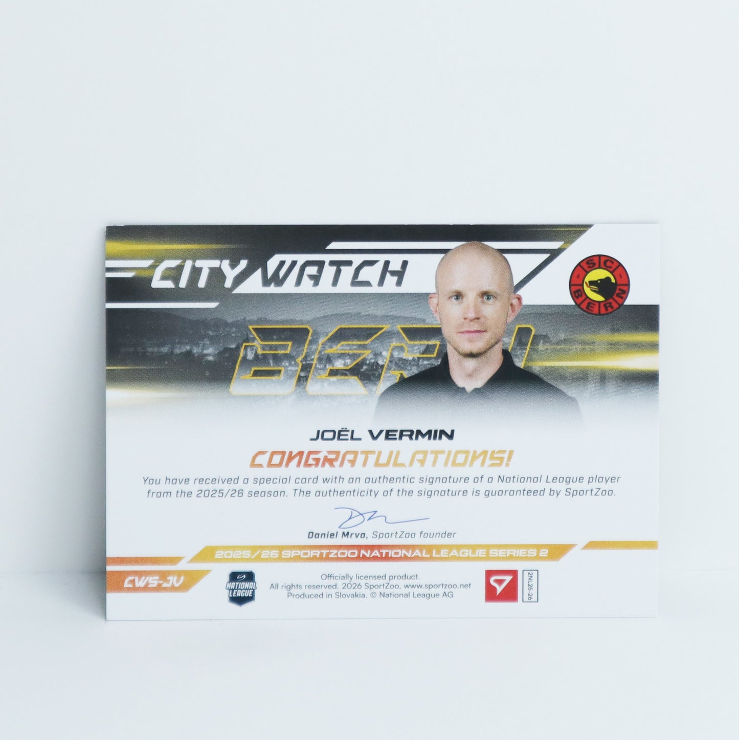 CWS-JV - SCB - JOEL VERMIN - CITY WATCH GOLD AUTO - 35/35