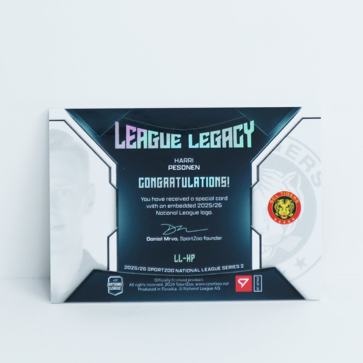LL-HP - SCL - HARRI PESONEN - LEAGUE LEGACY SILVER - 16/20
