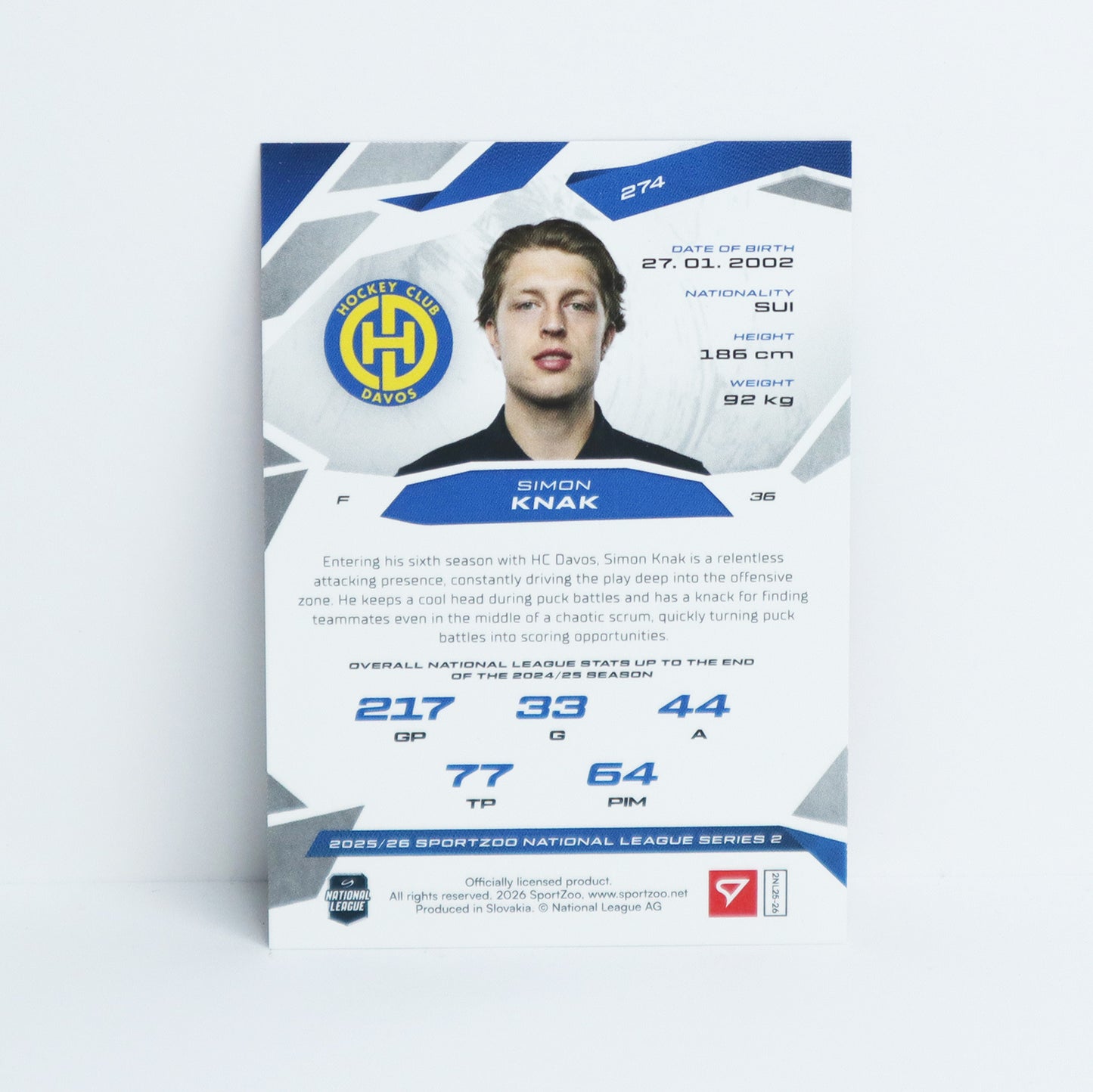274 - HCD - SIMON KNAK - BASE RED - 15/20