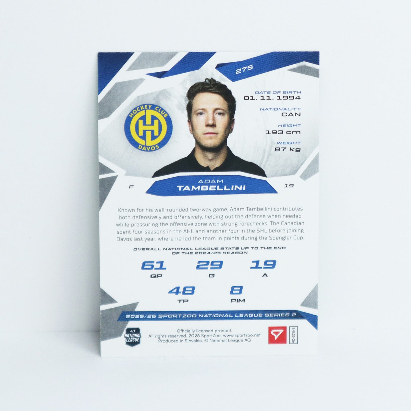 275 - HCD - ADAM TAMBELLINI - BASE GREEN - 14/30